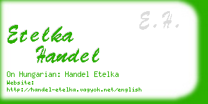 etelka handel business card